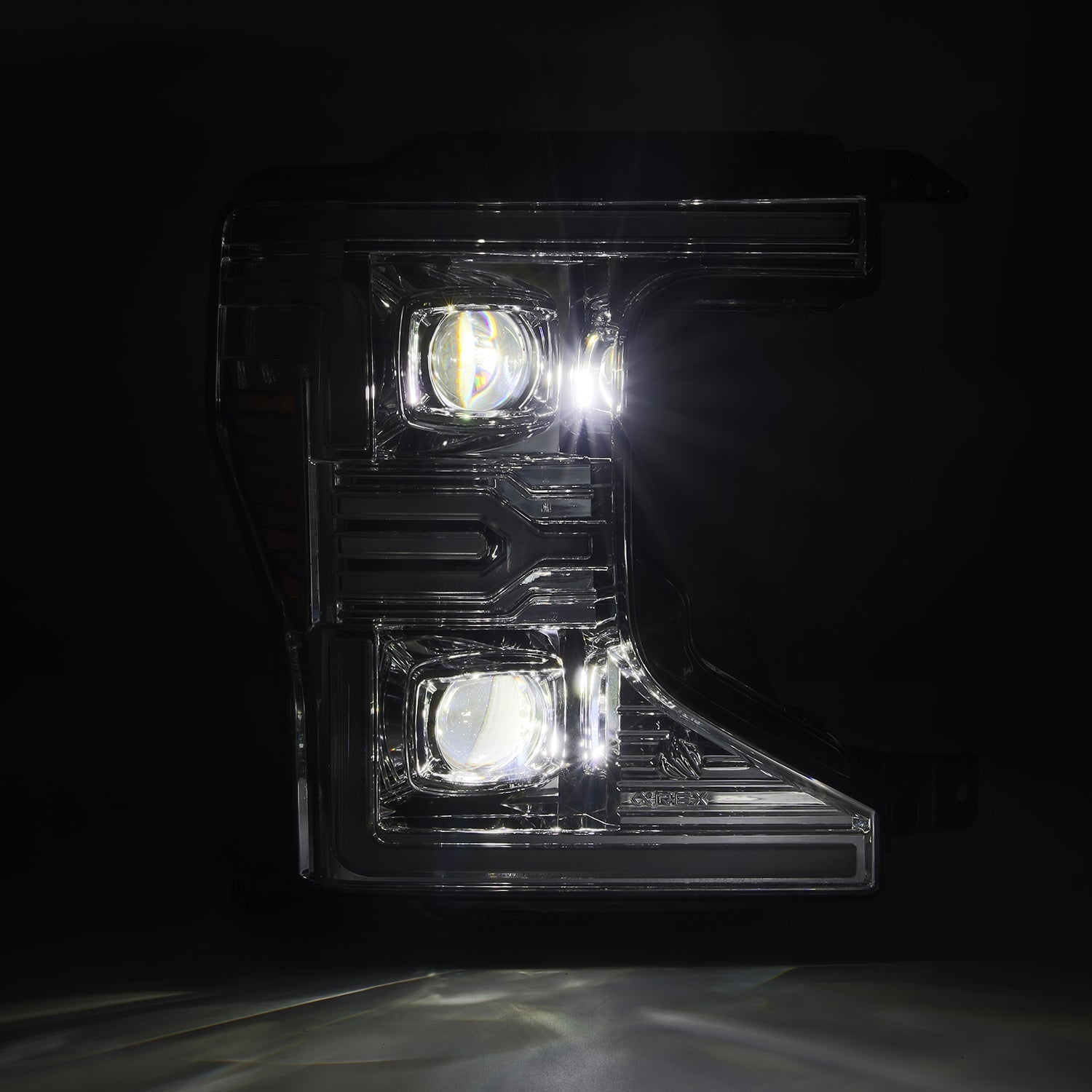 Alpha Rex 20-22 Ford Super Duty LUXX-Series LED Projector Headlights Chrome