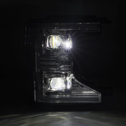 Alpha Rex 20-22 Ford Super Duty LUXX-Series LED Projector Headlights Chrome