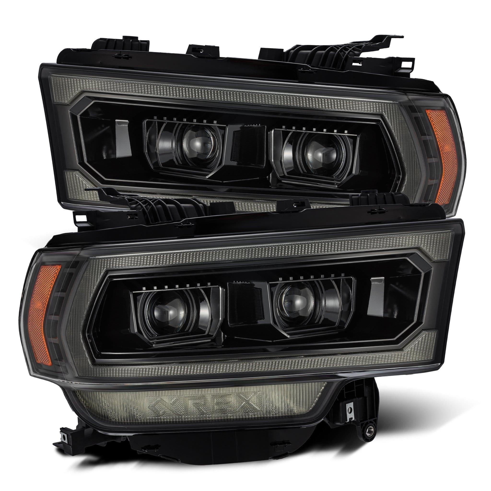 Alpha Rex 19-22 Ram 2500/3500/4500/5500 LUXX-Series LED Projector Headlights Alpha-Black