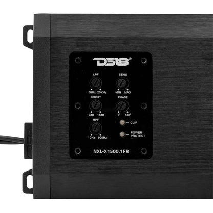 DS18 1-Channel Class-D Amp Full-Range 1500 Watts RMS at1 ohm IP67 Waterproof Rating