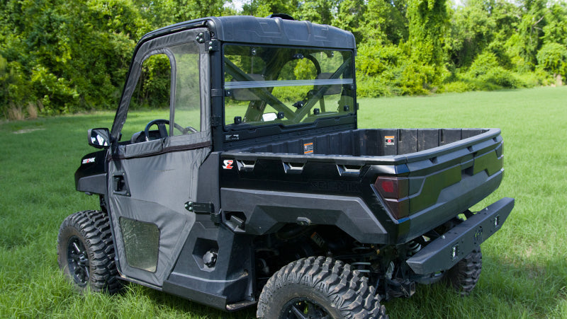 Seizmik 13+ Polaris Ranger 900/1000 XP/Crew Rear Windshield Folding Poly Carb