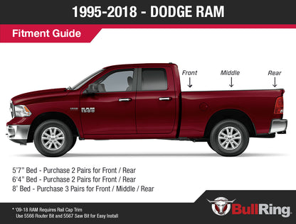 Raised Fit Retractable Tie-Down Anchors | 1998-2014 Ford F150 and 1998-2016 Ford Super Duty | 1999-2013 Chevrolet/GMC | 1995-2008 Dodge RAM | 1995+ Dodge RAM Dually | - SpeedStrap