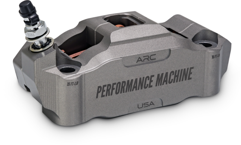Performance Machine 125 x 4 Race Series Radial Mount Caliper with ARC - Left - Gunmetal Grey