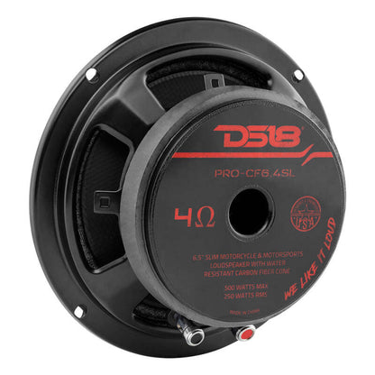 DS18 6.5in 250 Watts RMS 4 ohm Mid-Bass Loudspeaker Shallow