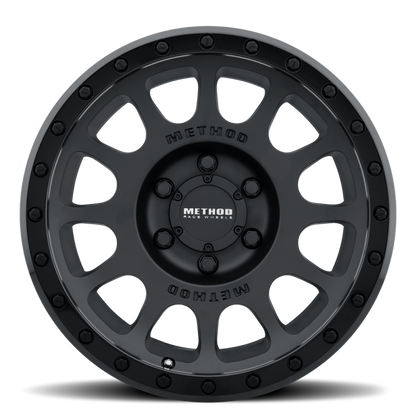 Method MR305 NV 17x8.5 0mm Offset 8x6.5 130.81mm CB Matte Black/Gloss Black Wheel