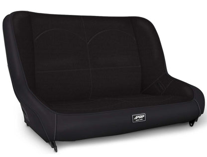 Low Back Rear Bench for Jeep TJ/LJ/JK; Black