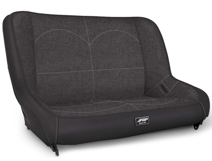 Low Back Rear Bench for Jeep TJ/LJ/JK; Black
