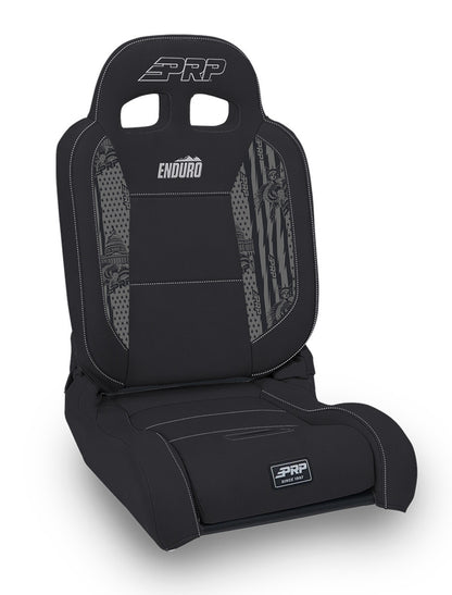 EnduroDaily Reclining Suspension Seat, Black & Green Vinyl