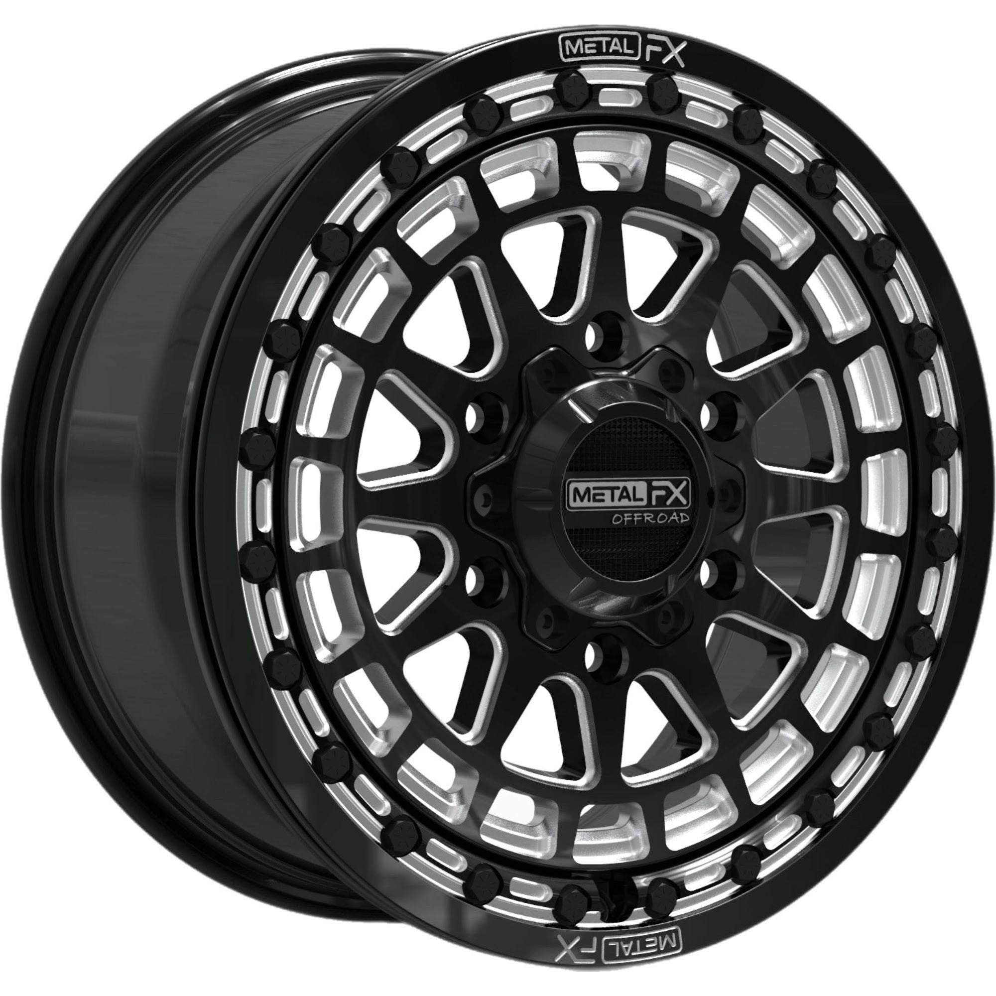 Outlaw 6R Beadlock Wheel (Satin Black Contrast Cut)