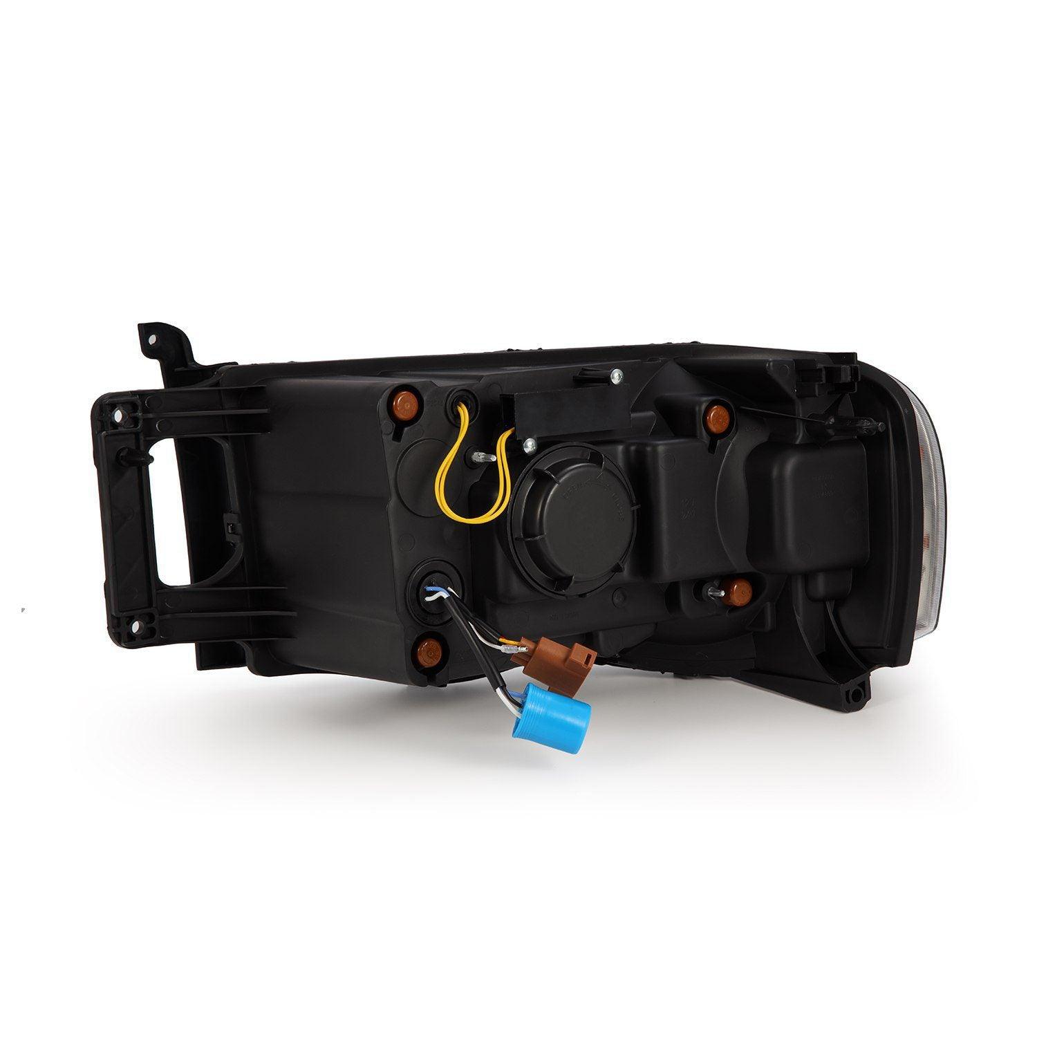 Alpha Rex 02-05 Dodge Ram NOVA-Series LED Projector Headlights Black