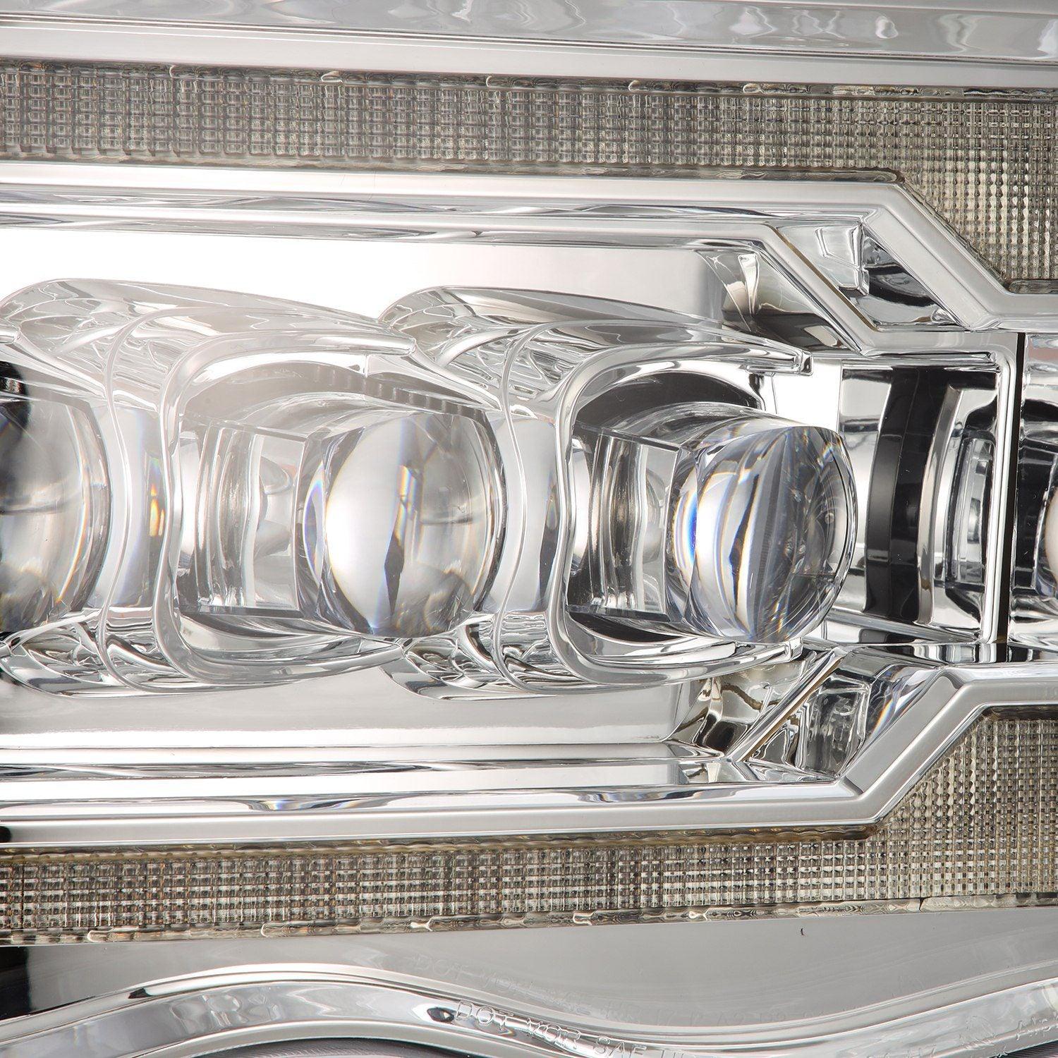Alpha Rex 02-05 Dodge Ram NOVA-Series LED Projector Headlights Chrome