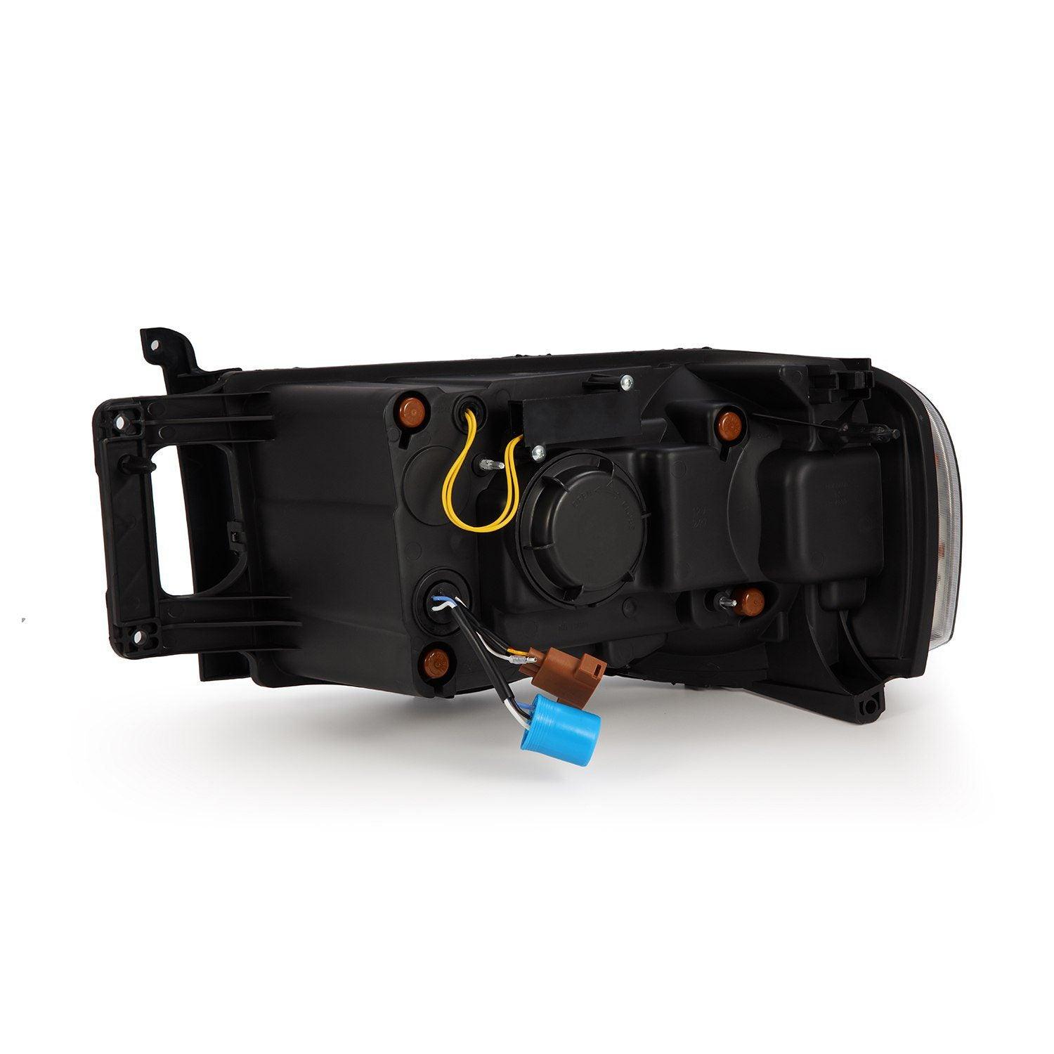 Alpha Rex 02-05 Dodge Ram LUXX-Series LED Projector Headlights Alpha-Black