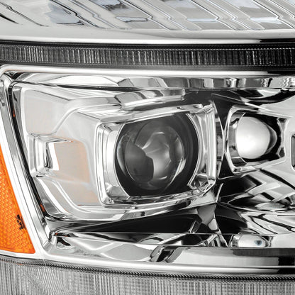 Alpha Rex 06-08 Dodge Ram LUXX-Series LED Projector Headlights Chrome