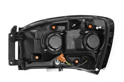 Alpha Rex 06-08 Dodge Ram LUXX-Series LED Projector Headlights Chrome