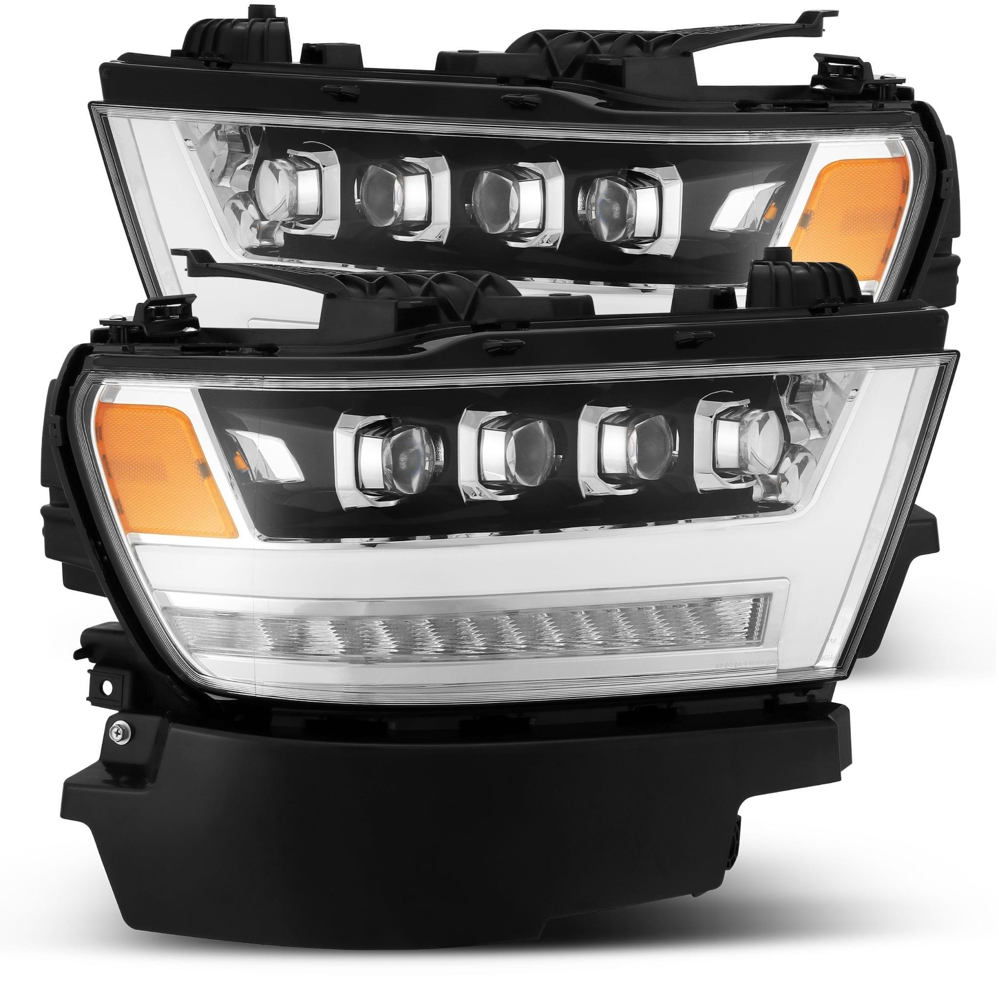Alpha Rex 19-22 Ram 1500 NOVA-Series LED Projector Headlights Chrome
