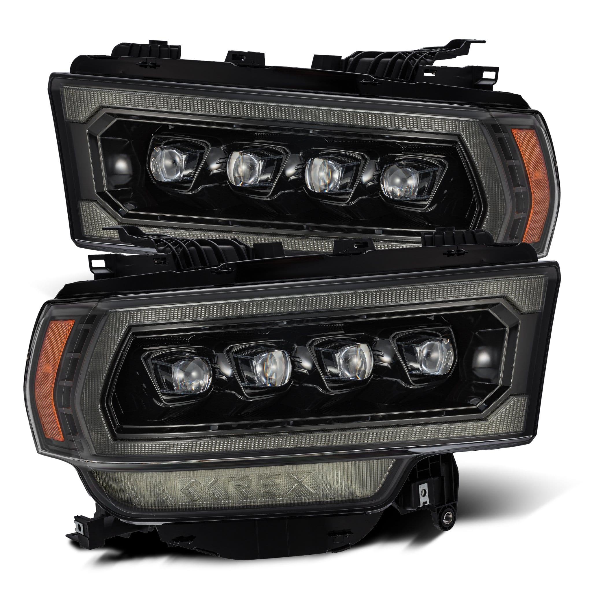 Alpha Rex 19-22 Ram 2500/3500/4500/5500 NOVA-Series LED Projector Headlights Alpha-Black