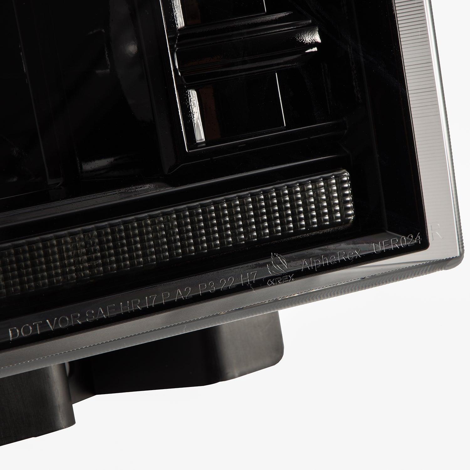 Alpha Rex 05-07 Ford Super Duty LUXX-Series LED Projector Headlights Alpha-Black