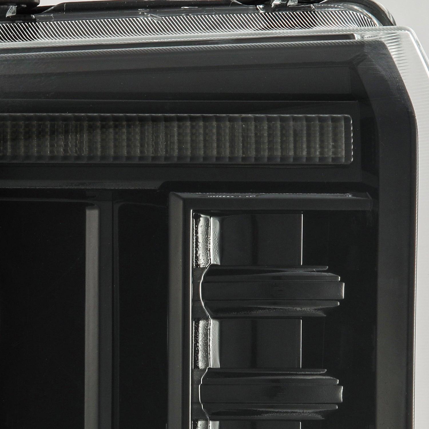 Alpha Rex 05-07 Ford Super Duty LUXX-Series LED Projector Headlights Alpha-Black