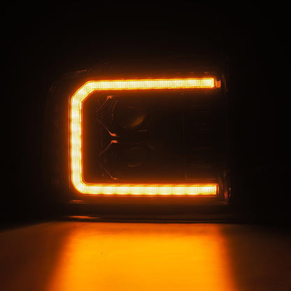 Alpha Rex 05-07 Ford Super Duty LUXX-Series LED Projector Headlights Alpha-Black