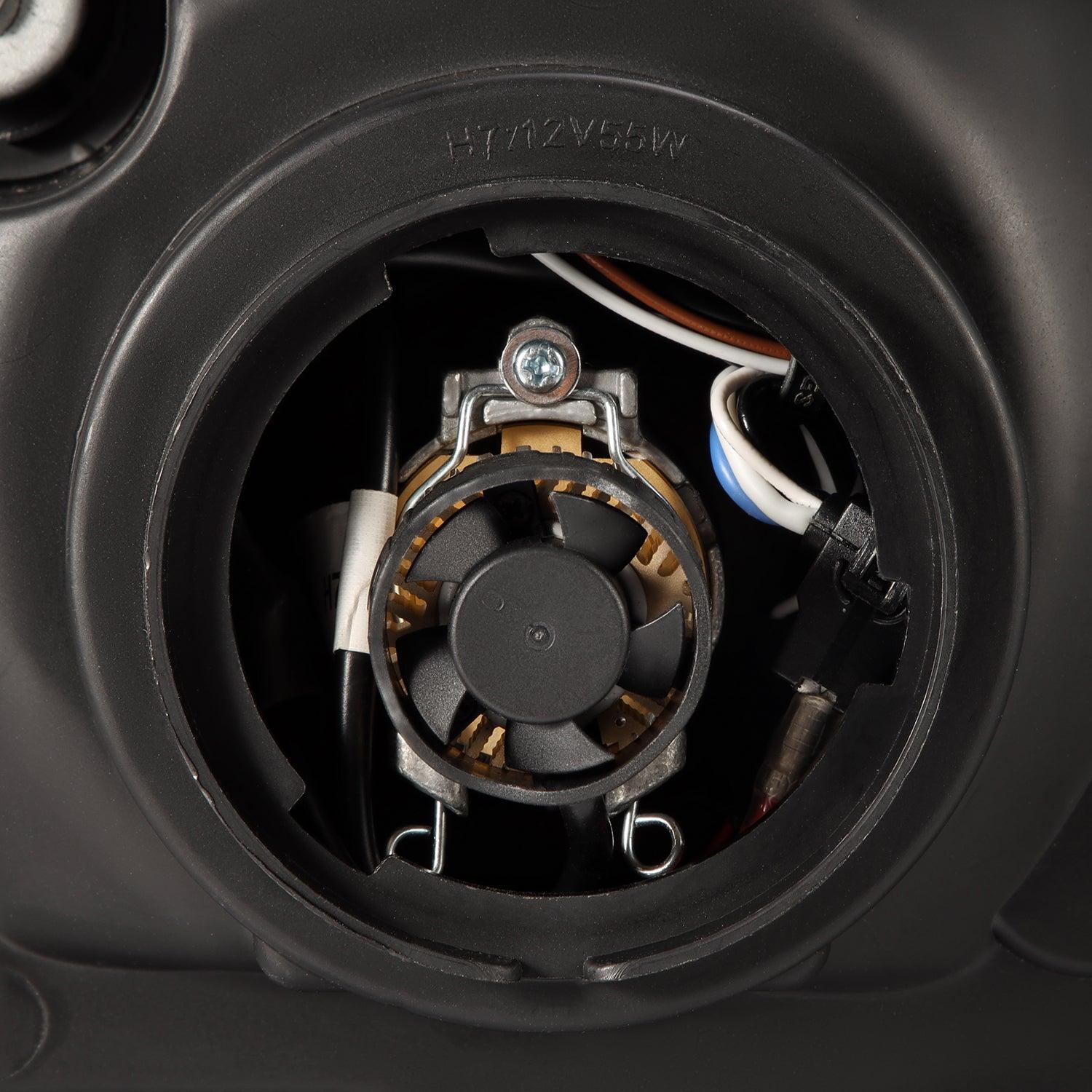 Alpha Rex 05-07 Ford Super Duty LUXX-Series LED Projector Headlights Alpha-Black