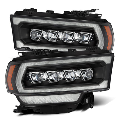Alpha Rex 19-22 Ram 2500/3500/4500/5500 NOVA-Series LED Projector Headlights Black