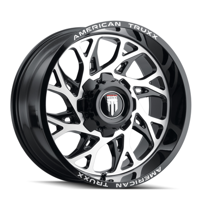 AMERICAN TRUXX AMERICAN TRUXX DESTINY AT1913 GLOSS BLACK MILLED 24X14 8-170 -76MM 125.2MM