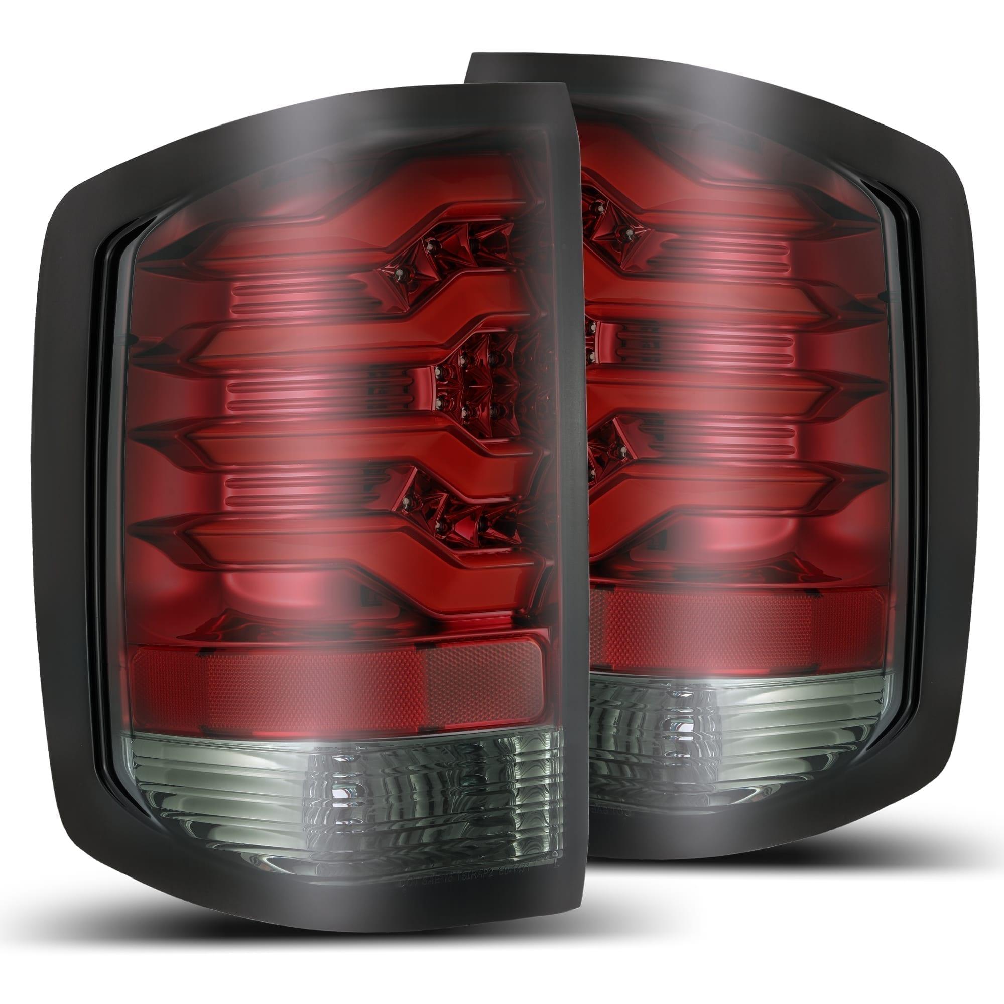 Alpha rex 14-18 Chevrolet Silverado 1500 / 15-19 Silverado 2500HD/3500HD / 15-19 GMC Sierra 3500HD Dually PRO-Series LED Tail Lights Red Smoke