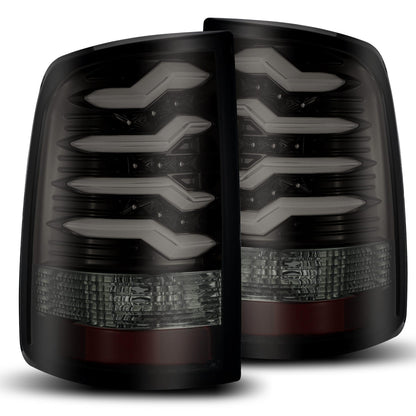 Alpha Rex 09-18 Ram Truck PRO-Series LED Tail Lights Jet Black