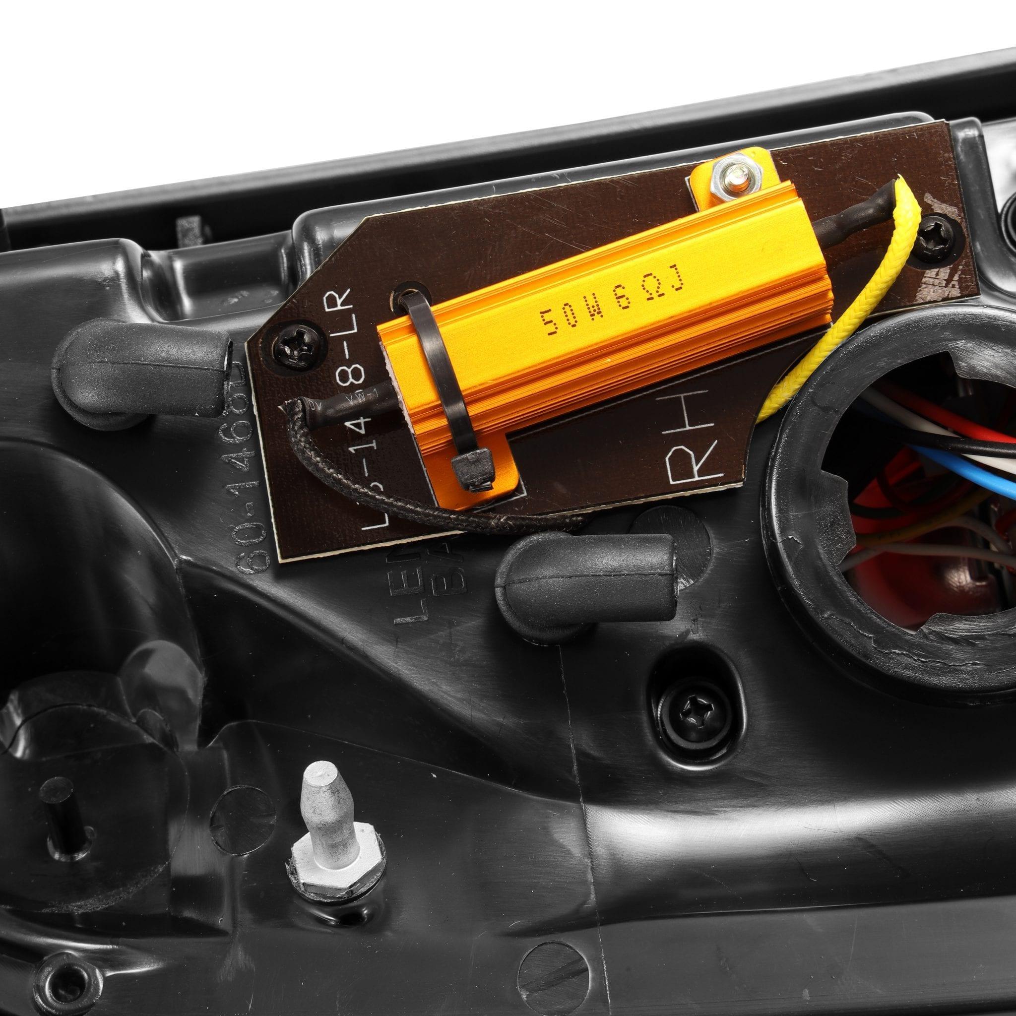 Alpha Rex 97-03 Ford F150 / 99-16 F250/F350 Super Duty PRO-Series LED Tail Lights Jet Black