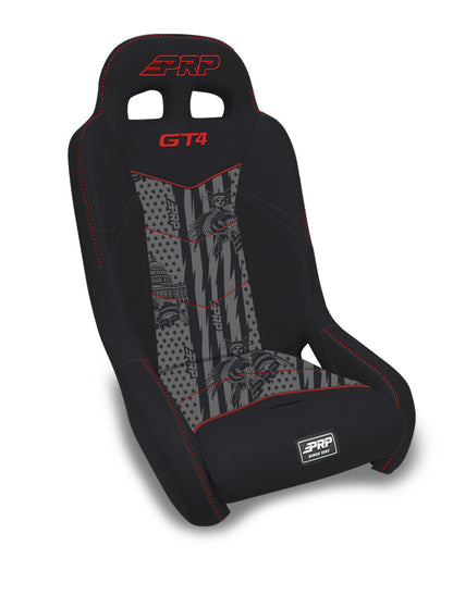 GT4 Suspension Seats Kit for Polaris RZR 570, 800, 900 (Pair), Black