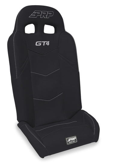 GT4 Fold Flat Rear Suspension Seats for Polaris RZR PRO XP4, PRO R4, Turbo R4 (Pair) - Black