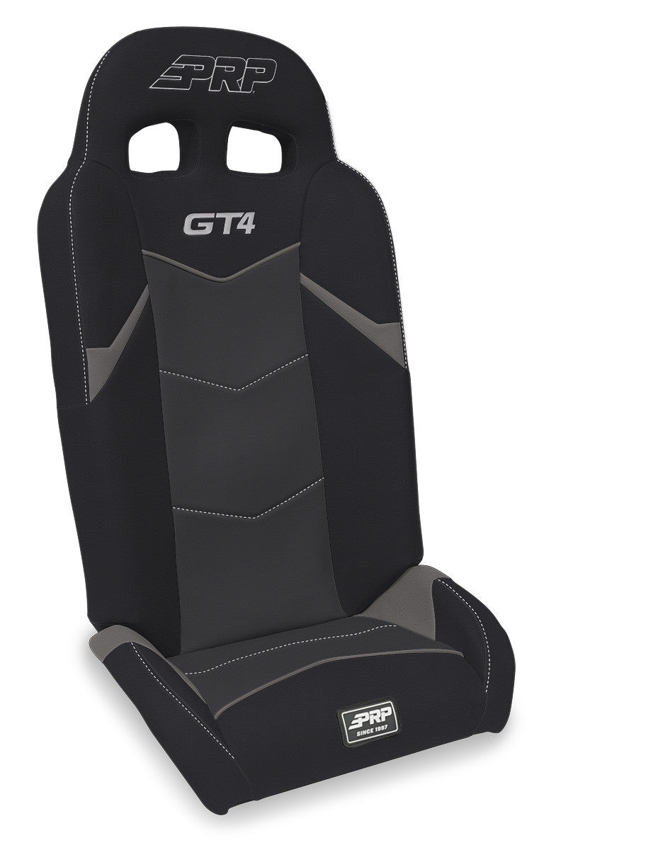 GT4 Fold Flat Rear Suspension Seats for Polaris RZR PRO XP4, PRO R4, Turbo R4 (Pair) - Black