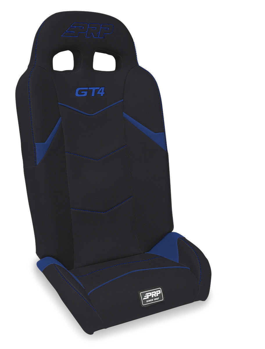 GT4 Fold Flat Rear Suspension Seats for Polaris RZR PRO XP4, PRO R4, Turbo R4 (Pair) - Black