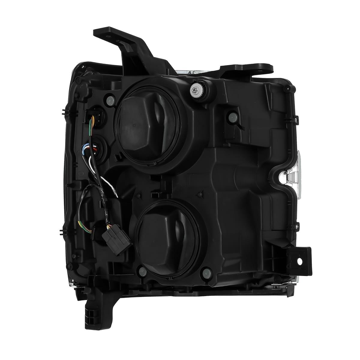 Alpha Rex 15-19 Chevrolet Silverado 2500HD/3500HD NOVA-Series LED Projector Headlights Jet Black G2