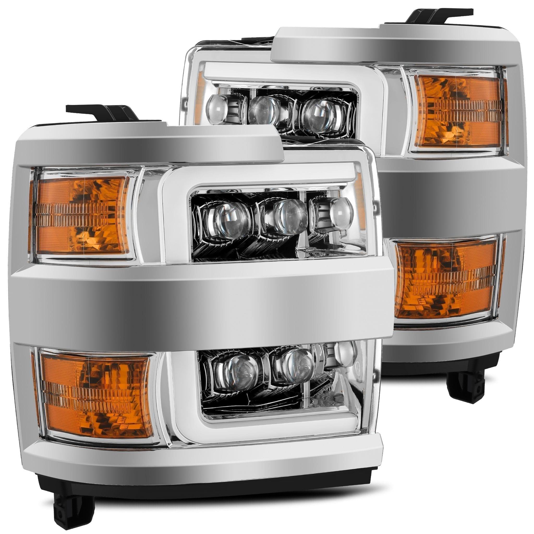Alpha Rex 15-19 Chevrolet Silverado 2500HD/3500HD NOVA-Series LED Projector Headlights Chrome G2