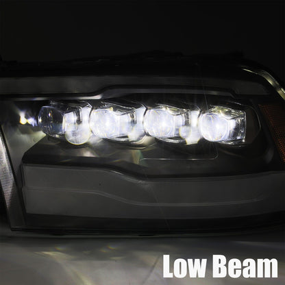 Alpha Rex 09-18 Ram Truck NOVA-Series LED Projector Headlights Jet Black