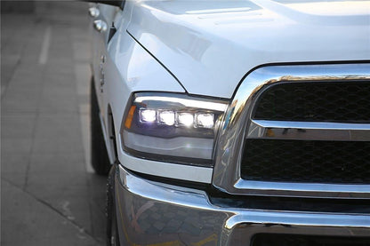 Alpha Rex 09-18 Ram Truck NOVA-Series LED Projector Headlights Alpha-Black