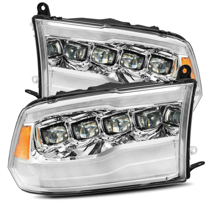 Alpha Rex 09-18 Ram Truck NOVA-Series LED Projector Headlights Chrome