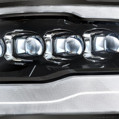 Alpha Rex 09-18 Ram Truck NOVA-Series LED Projector Headlights Jet Black