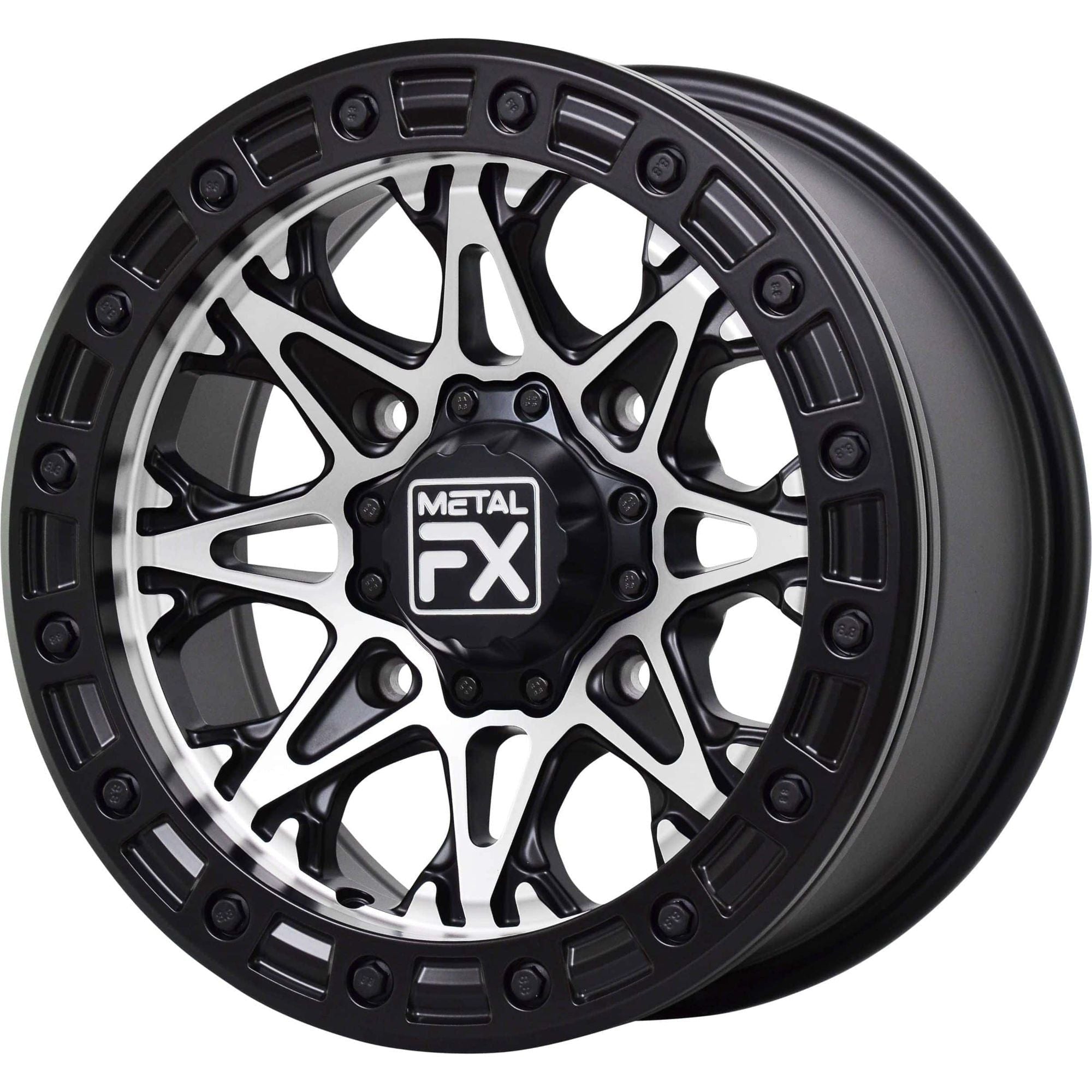 Assassin Beadlock Wheel 4x156 15x10 (Black/Machined) (GARAGE SALE)