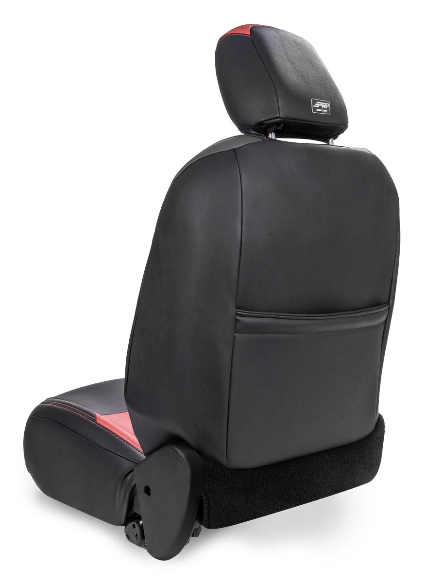 Front Seat Covers for Jeep Wrangler JLU, 4 door; Jeep Gladiator JT; with Pocket Back (Pair)