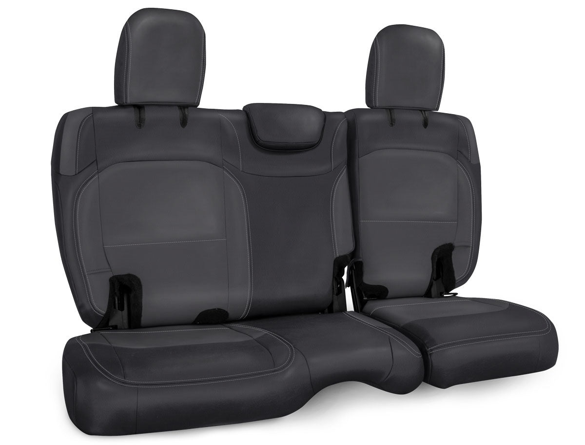 Rear Bench Cover for Jeep Wrangler JL, 2 door - Black with Red Stitching