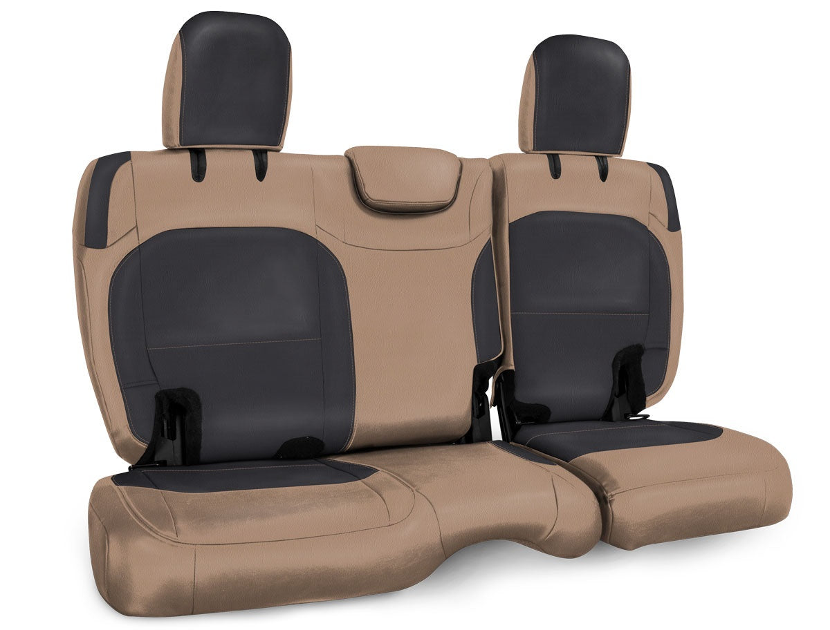 Rear Bench Cover for Jeep Wrangler JL, 2 door - Black with Red Stitching