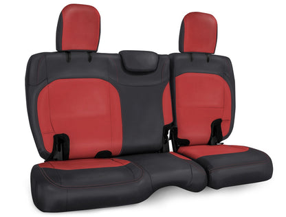 Rear Bench Cover for Jeep Wrangler JL, 2 door - Black with Red Stitching