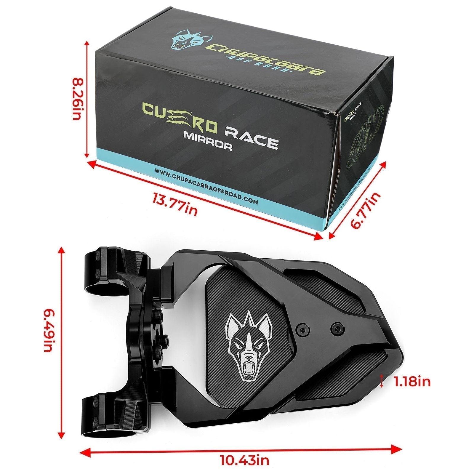 Cuero Race UTV Side Mirror (Pair)