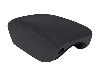 Center Console Cover for 2018+ Jeep Wrangler JL and Jeep Gladiator JT - Black with Red Stitching