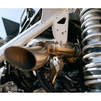 Can Am X3 3" Bazooka Race Pipe with Bullet Muffler Exhaust