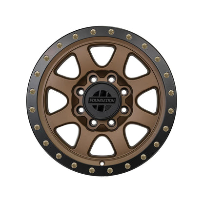 [Open Box] FORD FOUNDATION WHEEL 395 HD 8 LUG (18x9, 8x170, 0mm Satin Bronze) Single Wheel