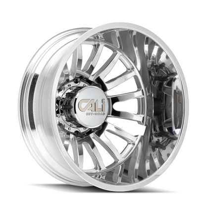 CALI OFF-ROAD CALI OFF-ROAD SUMMIT DUALLY FRONT 9110 POLISHED 20X8.25 8-165.1 115MM 121.3MM