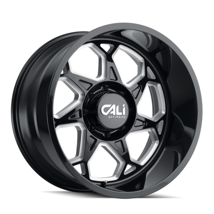 CALI OFF-ROAD CALI OFF-ROAD SEVENFOLD 9111 GLOSS BLACK MILLED 20X12 6-135 -51MM 87.1MM